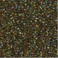 DB1741 Sparkling Mint Lined Topaz AB, Size 11/0 Miyuki Delica Beads, 50g Wholesa...