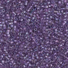 DB1754 Sparkling Purple Lined Crystal AB, Size 11/0 Miyuki Delica Beads, 50g Who...