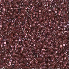 DB1705 Copper Pearl Lined Tr. Dk Cranberry, Size 11/0 Miyuki Delica Beads, 50g W...