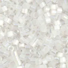 DB0670 Crystal AB Silk Satin, Size 11/0 Miyuki Delica Beads, 50gm bag DB0670 Crystal AB Silk Satin, Size 11/0 Miyuki Delica Beads, 50gm bag