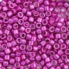 DB0422 Fuchsia Opaque Galvanized-Dyed, Size 11/0 Miyuki Delica Beads, 50gm bag