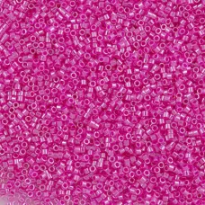 DB0247 Crystal Fuchsia Ceylon Lined-Dyed, Size 11/0 Miyuki Delica Beads, 50gm ba... DB0247 Crystal Fuchsia Ceylon Lined-Dyed, Size 11/0 Miyuki Delica Beads, 50gm ba...
