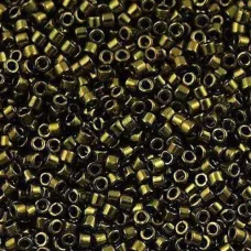 DB0011 Olive Metallic, Size 11/0 Miyuki Delica Beads, 50gm bag DB0011 Olive Metallic, Size 11/0 Miyuki Delica Beads, 50gm bag