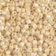 DBL0157 Opaque Cream AB size 8/0 Miyuki Delica Beads, Colour 0157, 5.2g approx.