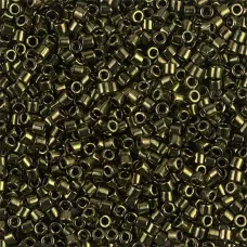 DBL0011 Metallic Olive Size 8/0 Miyuki Delica Beads, Colour Code 0011, 5.2g appr... DBL0011 Metallic Olive Size 8/0 Miyuki Delica Beads, Colour Code 0011, 5.2g appr...