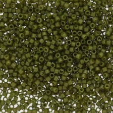 DB2357 Opaque Army Green Duracoat size 11/0 Miyuki Delica Beads, 50gm approx.. DB2357 Opaque Army Green Duracoat size 11/0 Miyuki Delica Beads, 50gm approx..