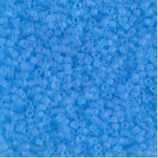 DB0747 Transparent Aqua Matte Miyuki 11/0 Delica Beads, 50 Gram Bag DB0747 Transparent Aqua Matte Miyuki 11/0 Delica Beads, 50 Gram Bag