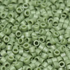 DB2291  Frost Opaque Glazed Dark Green Size 11/0 Miyuki Delica Beads, 50gm bag