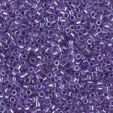 DBM0906 Sparkling Purple Lined Crystal, Size 10/0 Miyuki Delica Beads, Colour code 0906 - Approx. 50g Wholesale pack DBM0906 Sparkling Purple Lined Crystal, Size 10/0 Miyuki Delica Beads, Colour code 0906 - Approx. 50g Wholesale pack