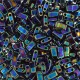 Dark Blue Opaque Iris Metallic Miyuki Half Tila Beads, colour 0455, 5.2gm approx. Dark Blue Opaque Iris Metallic Miyuki Half Tila Beads, colour 0455, 5.2gm approx.