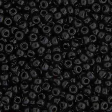 Bulk Bag Black Opaque Miyuki 6/0 Seed Beads, 250g, Colour 0401 Bulk Bag Black Opaque Miyuki 6/0 Seed Beads, 250g, Colour 0401