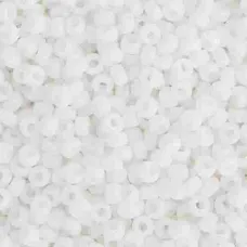 Chalk White Opaque Matte Miyuki 15/0 Seed Beads, 100g, Colour 0402F Chalk White Opaque Matte Miyuki 15/0 Seed Beads, 100g, Colour 0402F