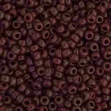 Chocolate Brown Opaque Miyuki 15/0 Seed Beads, 100g, Colour 0409 Chocolate Brown Opaque Miyuki 15/0 Seed Beads, 100g, Colour 0409