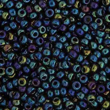 Blue Opaque Iris Miyuki 15/0 Seed Beads, 100g, Colour 0452 Blue Opaque Iris Miyuki 15/0 Seed Beads, 100g, Colour 0452