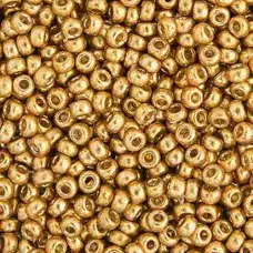 Duracoat Galvanized Gold Colour 4202 Miyuki 15/0 Seed Beads, 100g apprx. Duracoat Galvanized Gold Colour 4202 Miyuki 15/0 Seed Beads, 100g apprx.