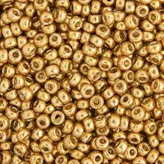 Duracoat Galvanized Gold  Colour 4202 Miyuki 15/0 Seed Beads, 100g apprx.
