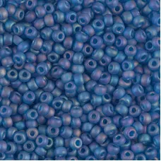 Transparent Capri Blue Matte AB Miyuki Size 8/0 seed beads, Colour 0149FR, 250gm