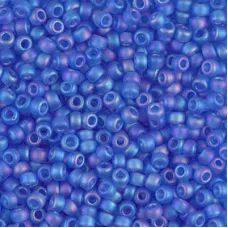 Miyuki Size 8/0, Matte Sapphire Transparent AB, Colour 0150FR, 250 Grams