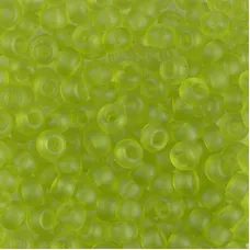 Transparent Matte Chartreuse , Colour 0143F Miyuki 6/0 Seed Beads, 250g approx. Transparent Matte Chartreuse , Colour 0143F Miyuki 6/0 Seed Beads, 250g approx.