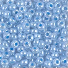 Sky Blue Ceylon Miyuki size 6/0 Colour  0524, bulk 250g pack