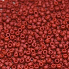 Matte Opaque Terracotta Miyuki 15/0 Seed Beads, 100g, Colour 2315 Matte Opaque Terracotta Miyuki 15/0 Seed Beads, 100g, Colour 2315