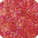 DBM0062 Light Cranberry AB Lined-Dyed, Size 10/0  Miyuki Delica Beads, Colour code -62 - 50g Bag