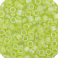 DBM0860 Chartreuse Transparent AB Matte, Size 10/0  Miyuki Delica Beads, Colour 860 - Approx. 50g
