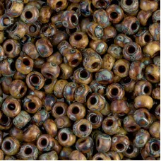 Opaque Brown Tan Picasso Miyuki size 6/0 Colour 4517, 250g wholesale pack