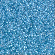 Sky Blue Lined Crystal Miyuki 11/0 seed beads, colour 0221. 250g Wholesale pack Sky Blue Lined Crystal Miyuki 11/0 seed beads, colour 0221. 250g Wholesale pack