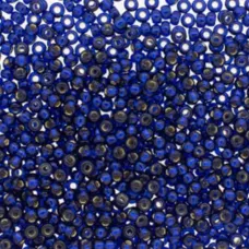 Dyed Navy Blue Silver Lined Duracoat Miyuki Seed Beads, Colour 4281, 100g approx... Dyed Navy Blue Silver Lined Duracoat Miyuki Seed Beads, Colour 4281, 100g approx...