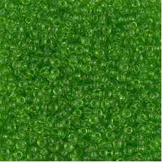 Transparent Lime, Miyuki 11/0 Seed Beads, Colour 0144, 250 Grams Transparent Lime, Miyuki 11/0 Seed Beads, Colour 0144, 250 Grams