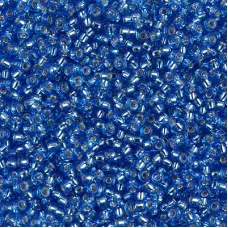 Silver Lined Sapphire Miyuki 15/0 seed beads, colour 0019, 100g Wholesale Pack Silver Lined Sapphire Miyuki 15/0 seed beads, colour 0019, 100g Wholesale Pack