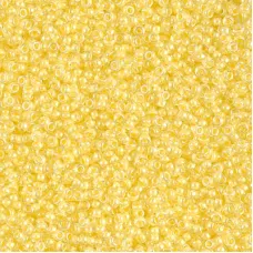 Yellow Lined Crystal Miyuki 15/0 seed beads, colour 0201, 100g Wholesale Pack Yellow Lined Crystal Miyuki 15/0 seed beads, colour 0201, 100g Wholesale Pack