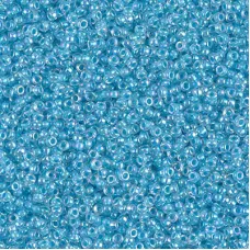 Aqua Lined Crystal AB Miyuki 15/0 seed beads, colour 0278, 100g Wholesale Pack Aqua Lined Crystal AB Miyuki 15/0 seed beads, colour 0278, 100g Wholesale Pack