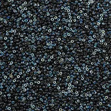 Jet AB, Miyuki Size 11/0 Union Seed Beads, Colour 4555 (55133), Approx. 250g Jet AB, Miyuki Size 11/0 Union Seed Beads, Colour 4555 (55133), Approx. 250g
