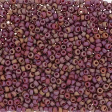 Dark Red Opaque Glazed Rainbow, Size 8/0 seed beads,, colour 4696, Wholesale 250...
