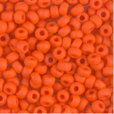 Matte Orange Opaque Miyuki size 6/0 Colour 0406F, wholesale pack of 250g approx... Matte Orange Opaque Miyuki size 6/0 Colour 0406F, wholesale pack of 250g approx...