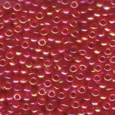 Transparent Dark red AB Miyuki 6/0 Seed Beads, 250g, Colour 254D Transparent Dark red AB Miyuki 6/0 Seed Beads, 250g, Colour 254D