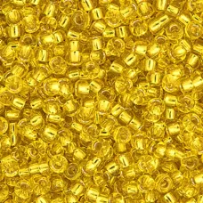 Yellow Silver Lined Miyuki 6/0 Seed Beads, 250g, Colour 0136S Yellow Silver Lined Miyuki 6/0 Seed Beads, 250g, Colour 0136S