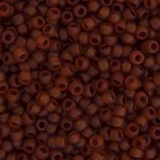 Dark Topaz Transparent Matte Miyuki 6/0 Seed Beads, 250g, Colour 0134F Dark Topaz Transparent Matte Miyuki 6/0 Seed Beads, 250g, Colour 0134F