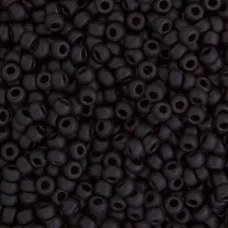 Black Matte Miyuki 6/0 Seed Beads, 250g, Colour 0401F Black Matte Miyuki 6/0 Seed Beads, 250g, Colour 0401F