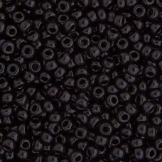 Bulk Bag Black Opaque Miyuki 11/0 Seed Beads, 250g, Colour 0401