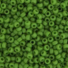 Green Pea Opaque Miyuki 6/0 Seed Beads, 250g, Colour 0411 Green Pea Opaque Miyuki 6/0 Seed Beads, 250g, Colour 0411