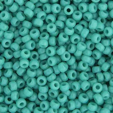 Bulk Bag Turquoise Green Opaque Matte Miyuki 6/0 Seed Beads, 250g, Colour 0412 Bulk Bag Turquoise Green Opaque Matte Miyuki 6/0 Seed Beads, 250g, Colour 0412