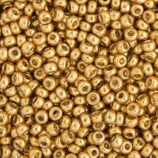 Bulk Bag Duracoat Galvanized Gold Miyuki 6/0 Seed Beads, 250g, Colour 4202
