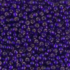 Dyed Silver Lined Dark Violet, Miyuki Size 8/0 seed beads,, Colour 1427,  250 Gr...