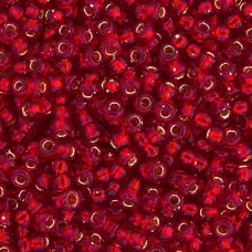 Ruby Silver Lined Miyuki 8/0 Seed Beads, 250g, Colour 0011 Ruby Silver Lined Miyuki 8/0 Seed Beads, 250g, Colour 0011