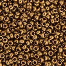Bronze Opaque Metallic Miyuki 8/0 Seed Beads, 250g, Colour 0457