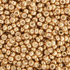 Gold Galvanized Miyuki 8/0 Seed Beads, 250g, Colour 1052