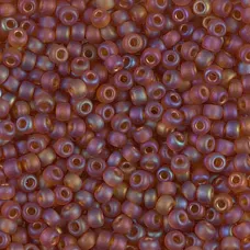 Matte Transparent Topaz AB Miyuki 8/0 Seed beads, colour 0133FR, 250g approx.